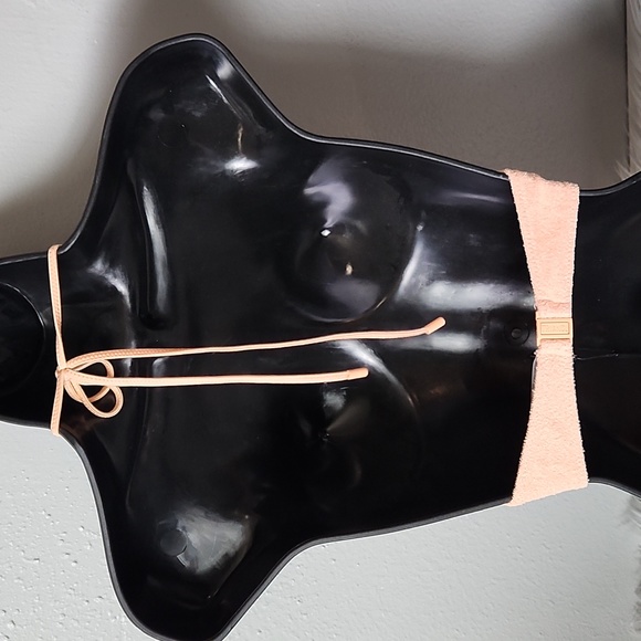 Peach Terry Cloth bathing suit with bag Set. - Picture 5 of 5